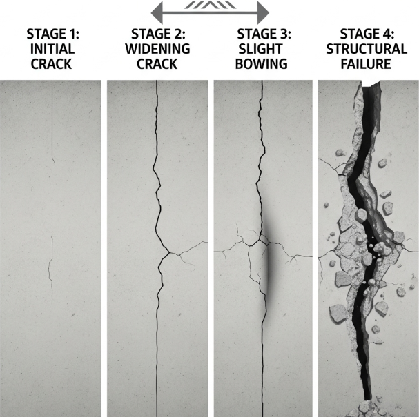 The Basement Wall Timeline: From Tiny Crack to Structural Meltdown