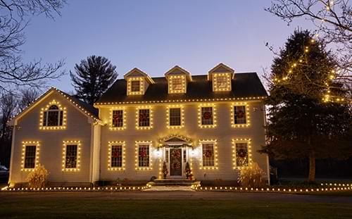 Holiday lighting by Bright Brothers of Space City