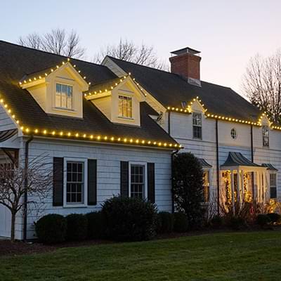 Holiday lighting by Bright Brothers of Space City