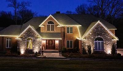 holiday lighting by Bright Brothers of Space City