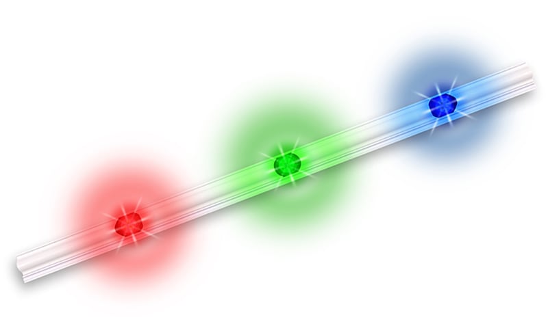 Discreet under-soffit lights stay hidden by day and deliver brilliant, customizable illumination at night.