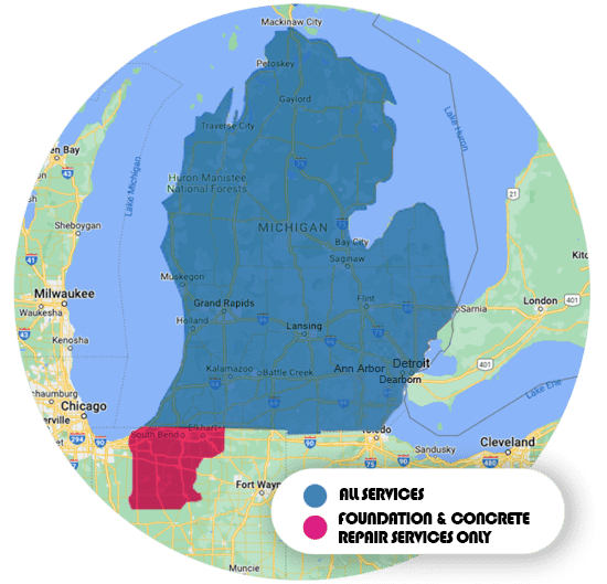 Ayers Service Area including Michigan and Indiana