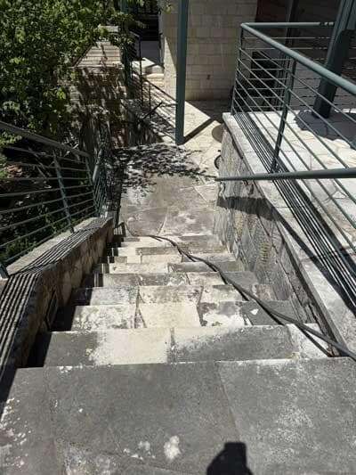 Patio Cleaning Before in Houston, TX