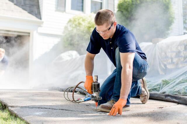 Cracked driveways