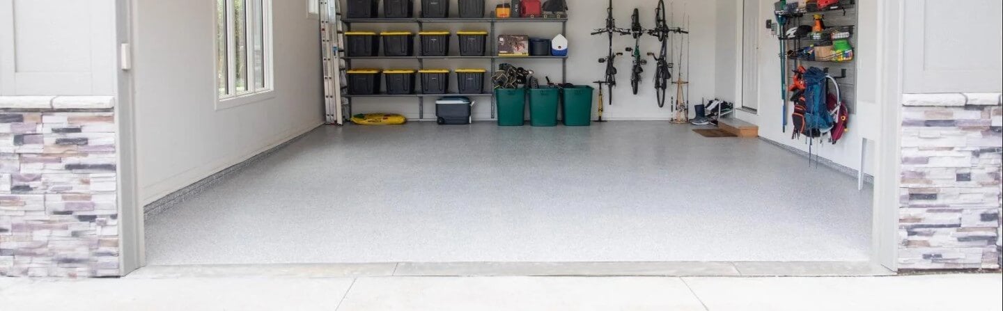 Garage floor concrete coating