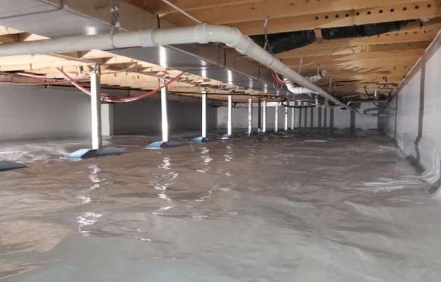 Wet Crawl Space Transformed in Admire, Kansas