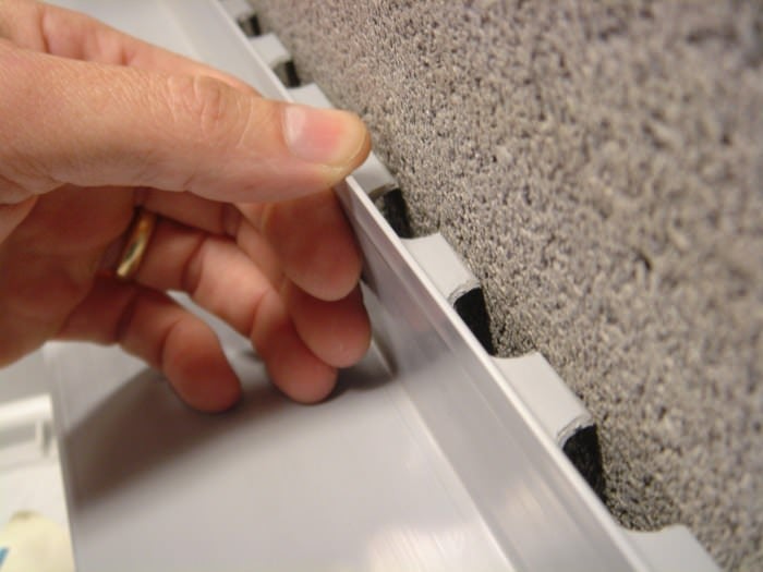Basement Drainage System with Wall Flange