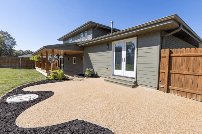 Garage floor after coating