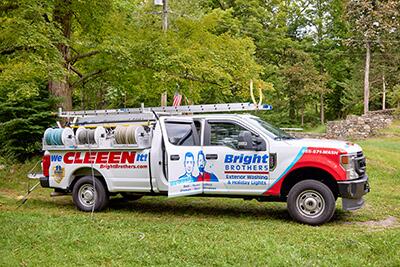 Installing permanent outdoor lighting by Bright Brothers