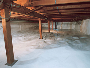 After photo of CleanSpace® in a dirt crawl space in California