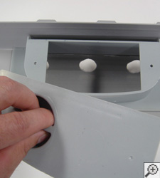 A draihn tile access port for services and maintenance