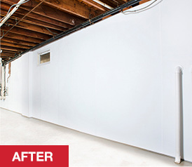 Wet basement after