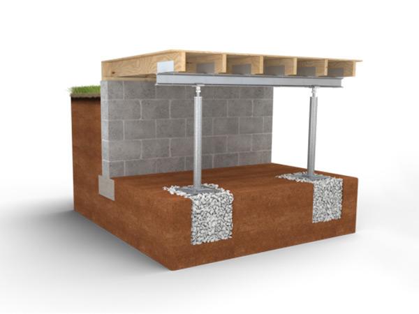 Crawl space with smart jacks
