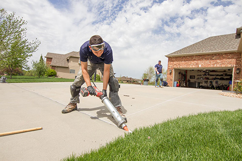 Uneven sidewalk slabs in Greater Omaha