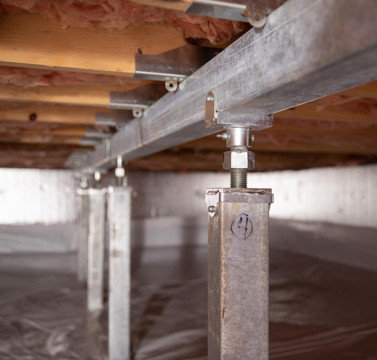 smart jacks installed in a crawl space