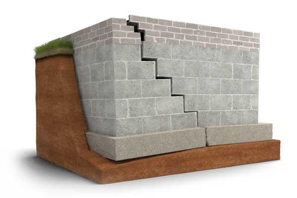 Stair-step cracks