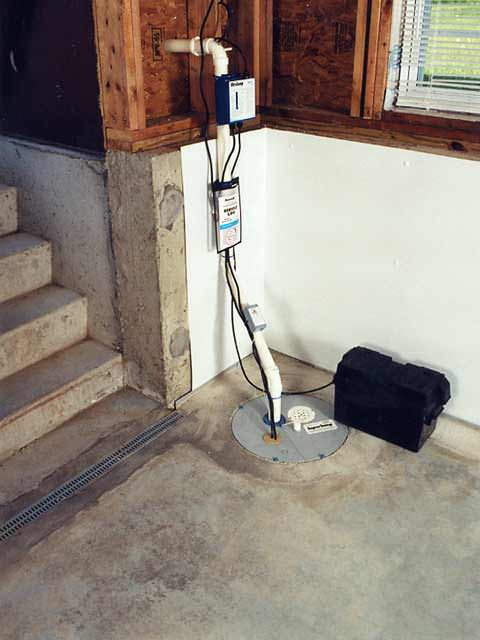 Installed Sump Pump