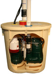 Parts to a sump pump system