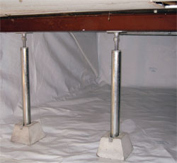 Crawl Space Jacks for Sagging Crawl Spaces