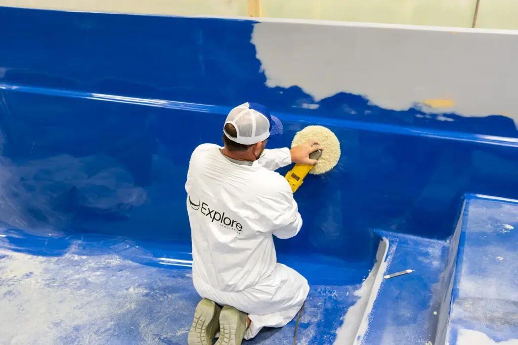 Imagine Pools fiberglass construction