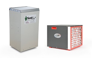Side-by-side view of SaniDry XP & Sedona dehumidifiers