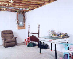 A basement dried by our waterproofing contractors in [city]