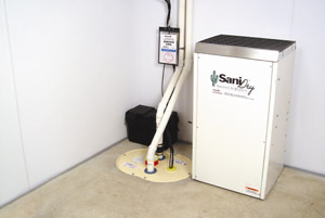 SaniDry™ dehumidifier