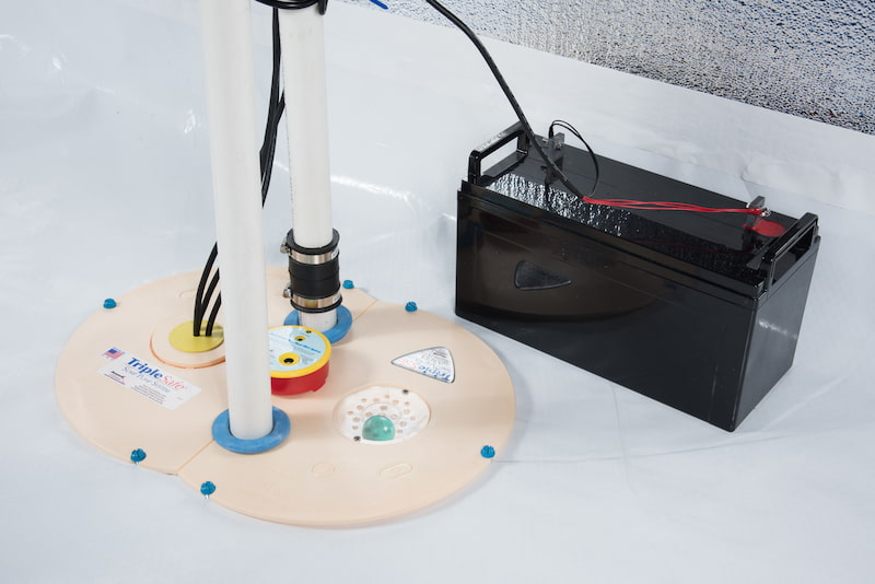 crawl space sump pump installation