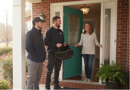 Friendly team discussing membership benefits