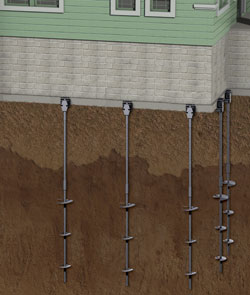 Helical Pier Diagram for Granton Foundations