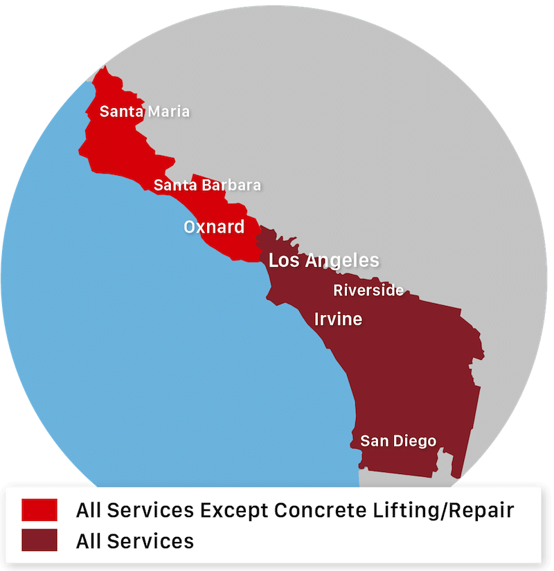 Saber Foundation Repair Service Area