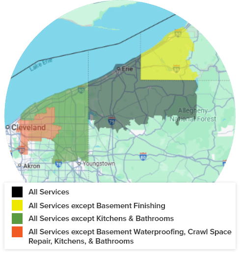 DBC Remodeling & Construction Service Area