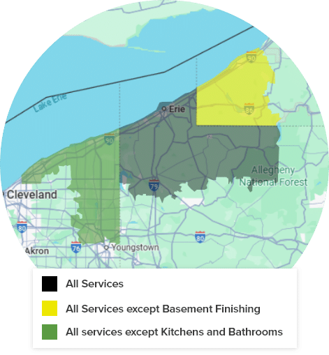 DBC Remodeling & Construction Service Area