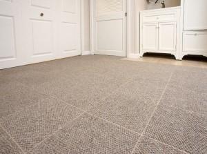 Waterproof basement carpet tiles