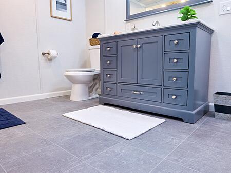 Finished basement bathroom