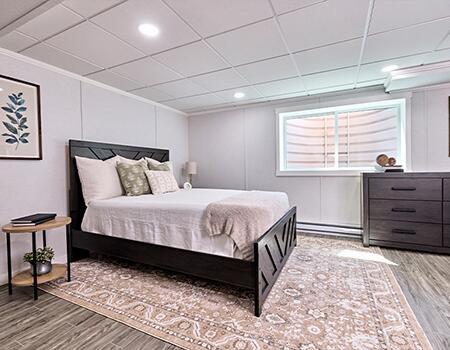 Shine natural light through your basement space.