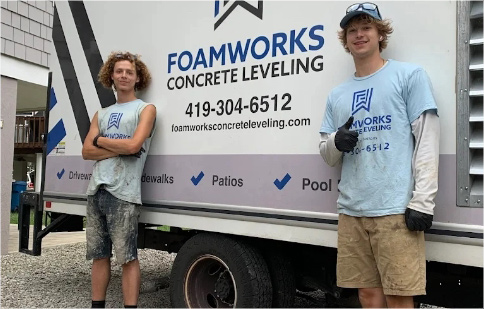 Foamworks Concrete Leveling team
