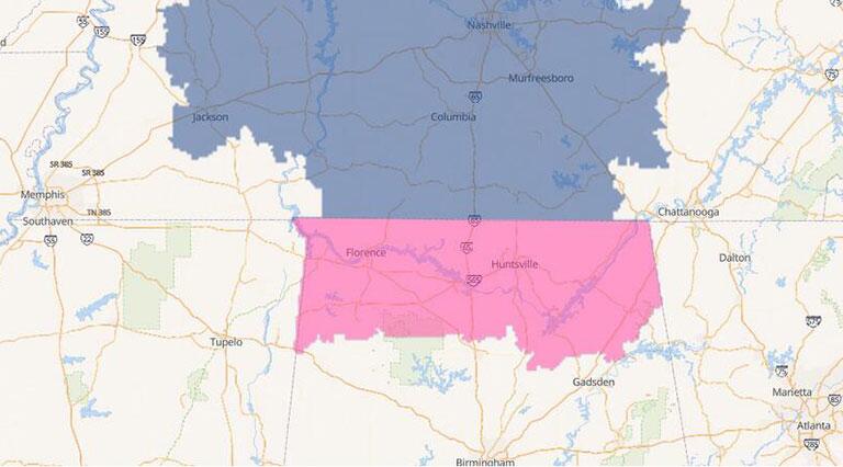 Alabama Service Area