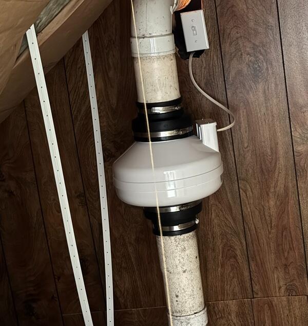 Old radon fan