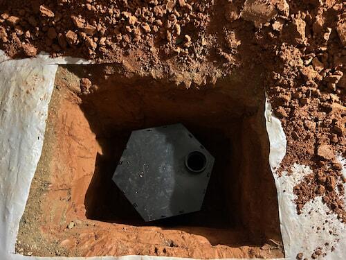 The RadonWell system installed in the ground