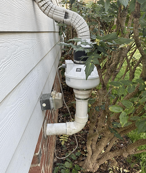 Radon Fan Installation in Raleigh home
