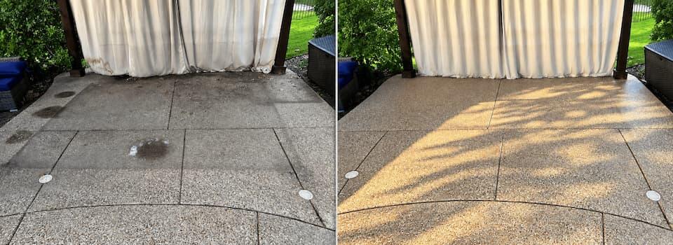 Before and After Exterior Washing Job in North Texas