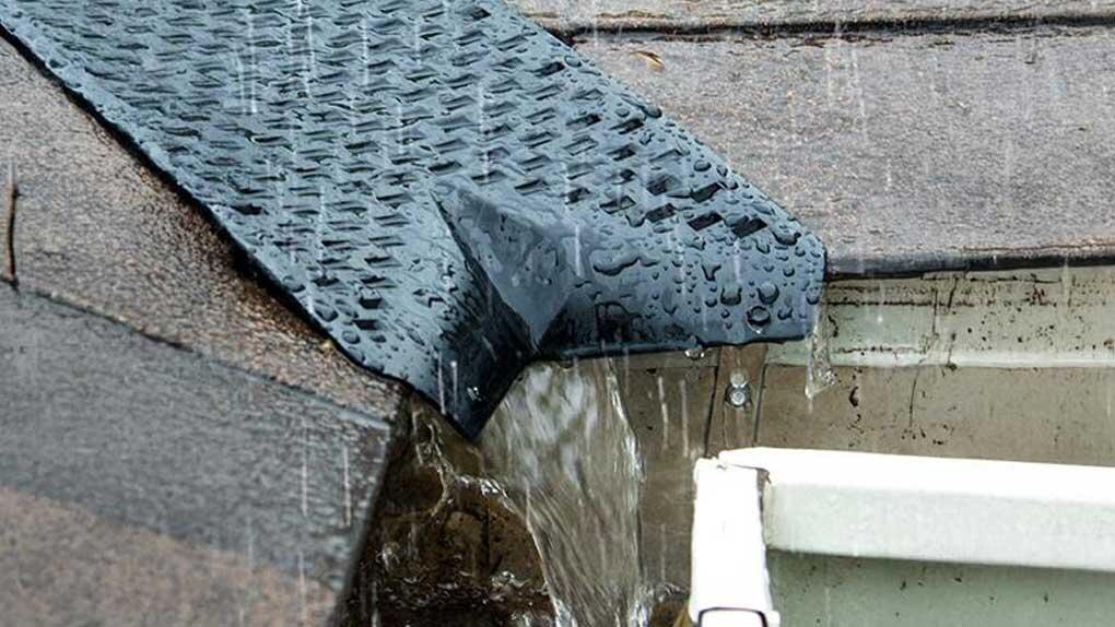 SlowFlo is designed to slow down the flow of roof valley rainwater.
