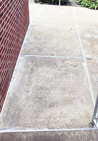 Repaired concrete slab with void filled and stabilized in Greater Chicago & Northwest Indiana
