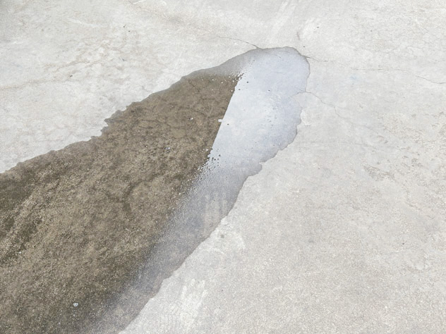 Water Pooling on Concrete in Greater Chicago & Northwest Indiana