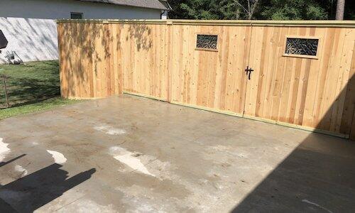 wood fence installation in Kenner