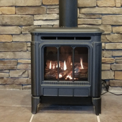 Wood stove installation