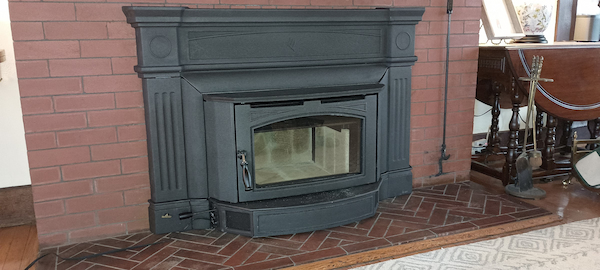Wood fireplace insert