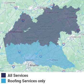 RRG Roofing & Gutters service area