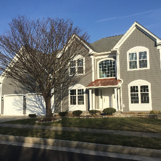 flat entryway portico installation